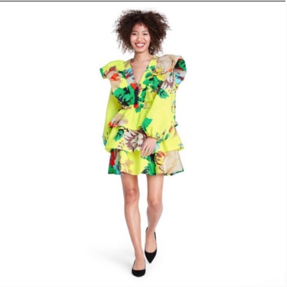 Christoper John Rogers x Target FloralRuffle Dress